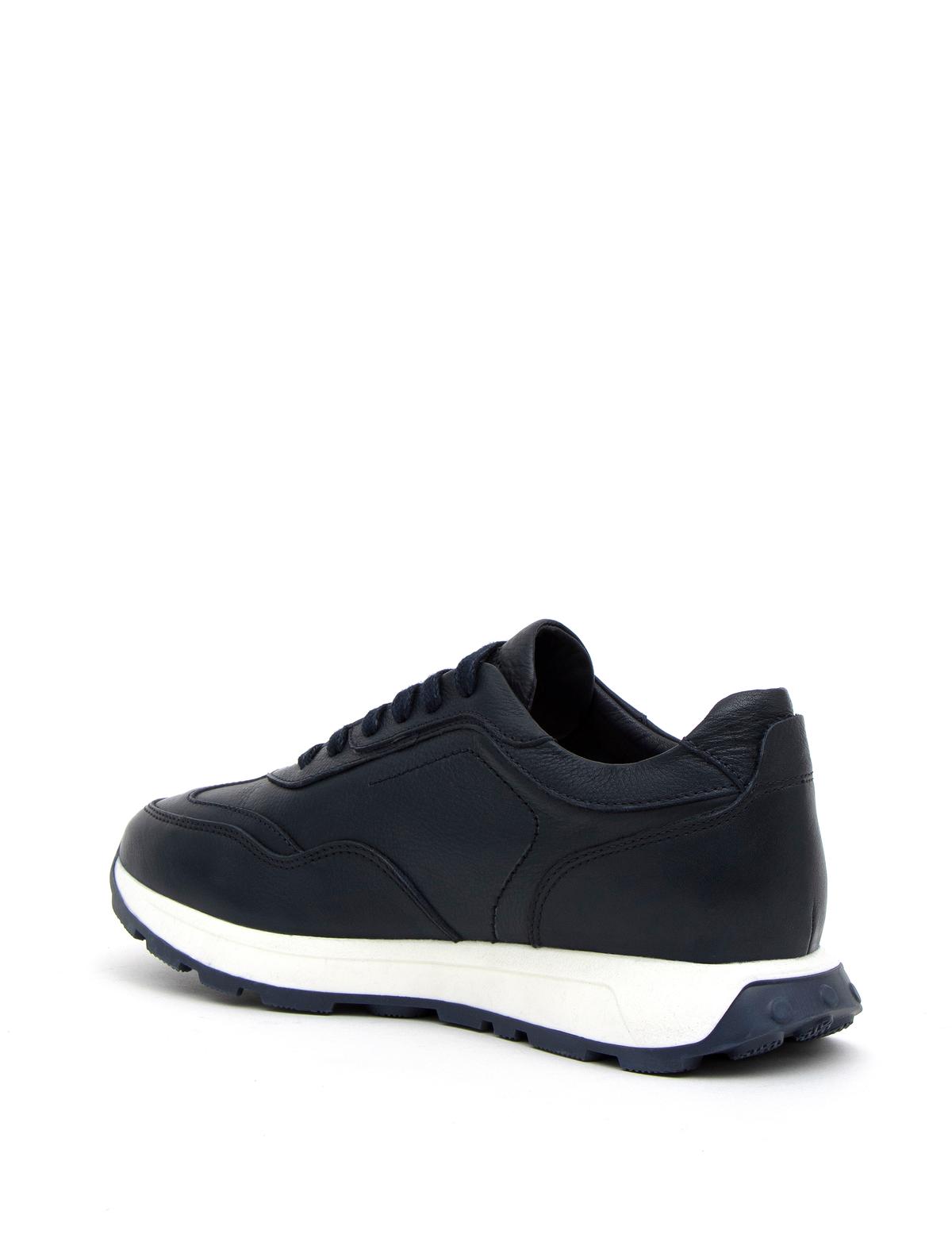 Lacivert %100 Deri Casual Ayakkabı - 50278662019