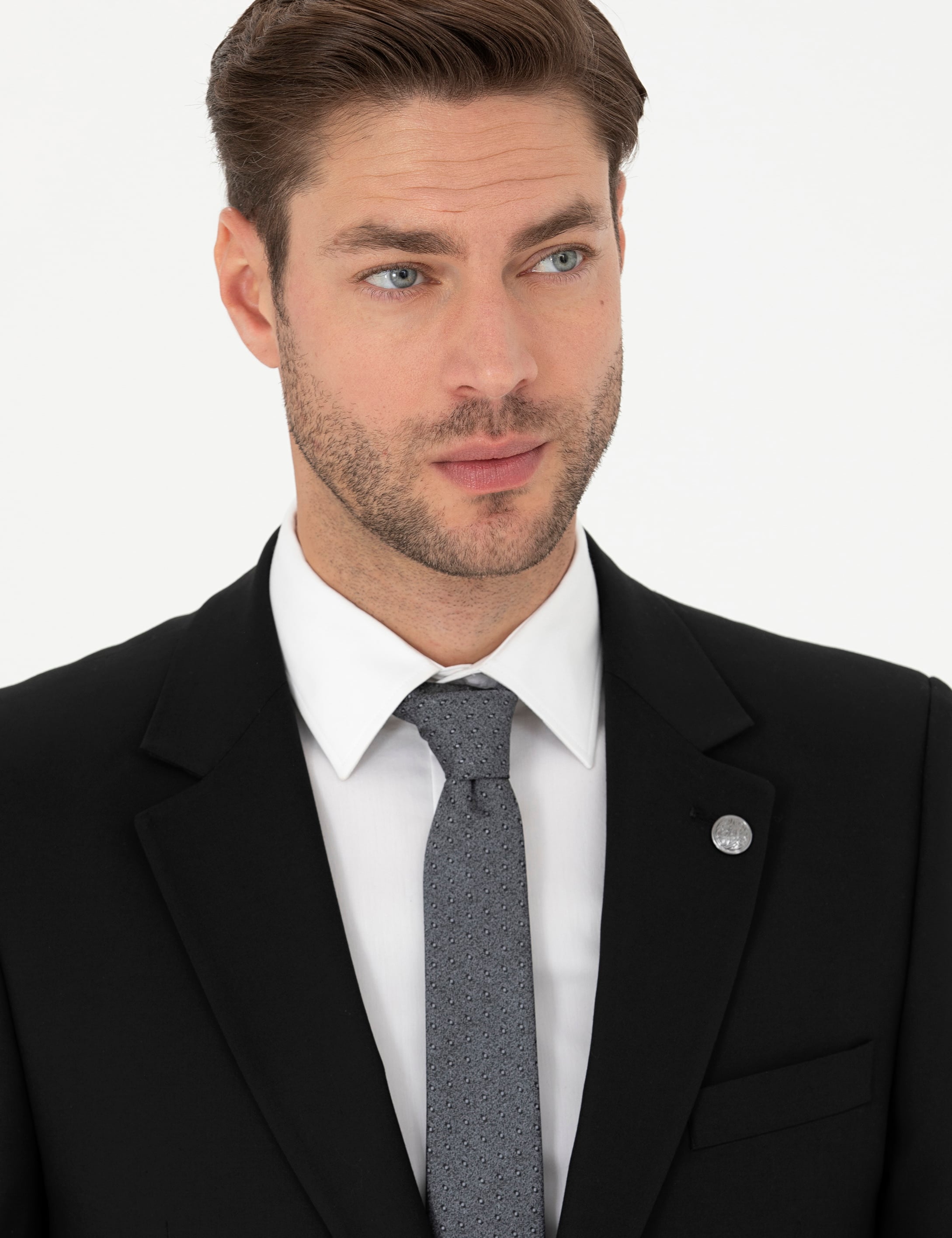 Siyah Slim Fit Takım Elbise