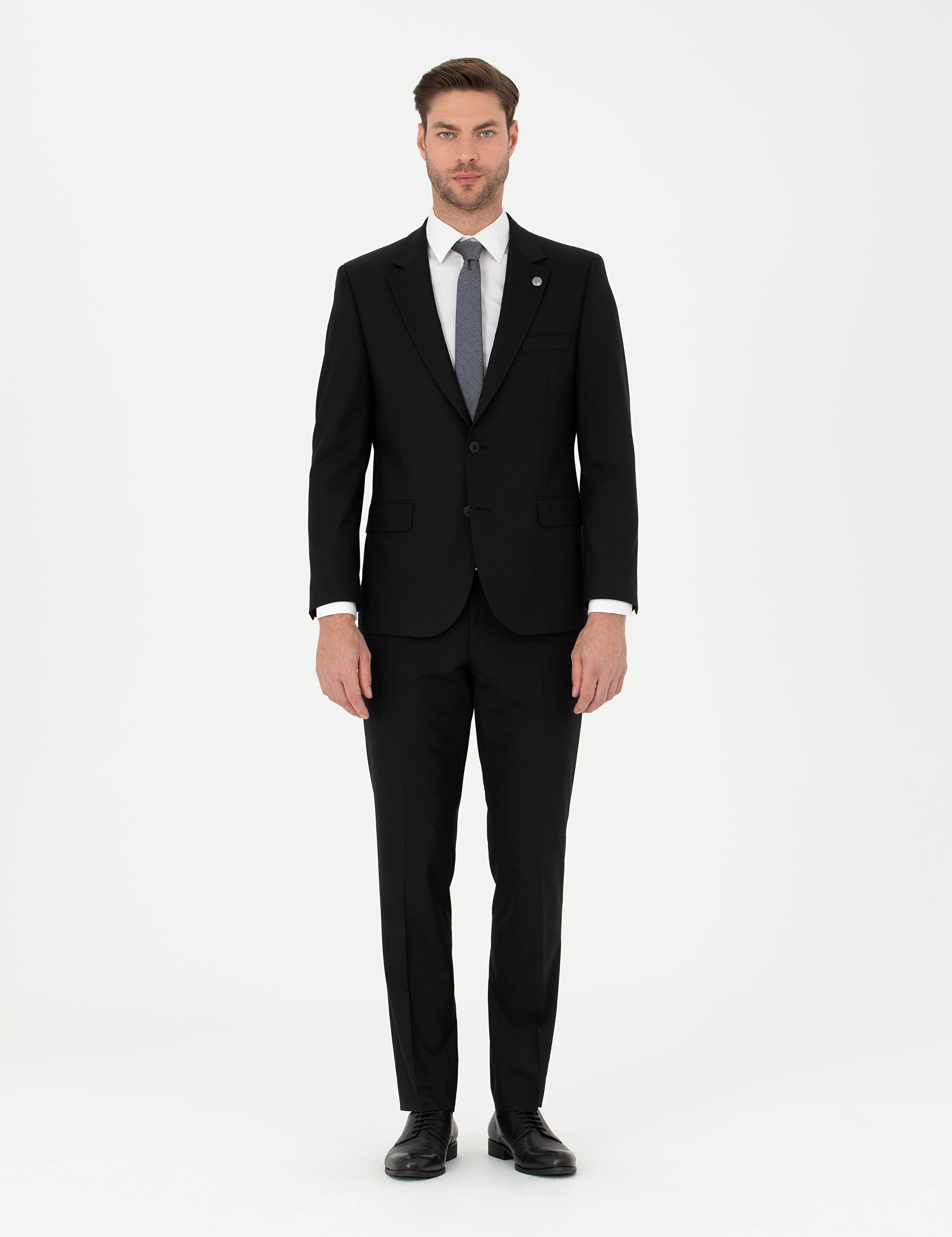 Siyah Slim Fit Takım Elbise