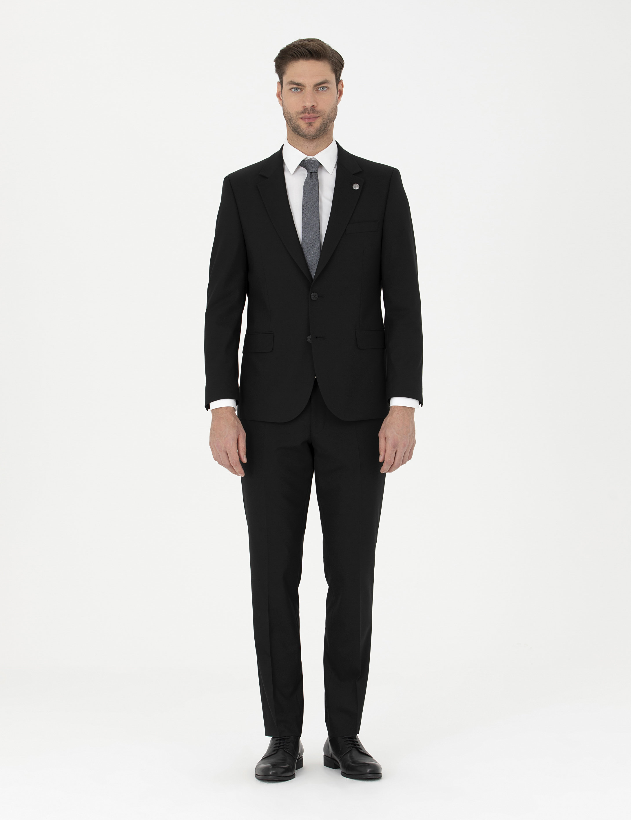Siyah Slim Fit Takım Elbise