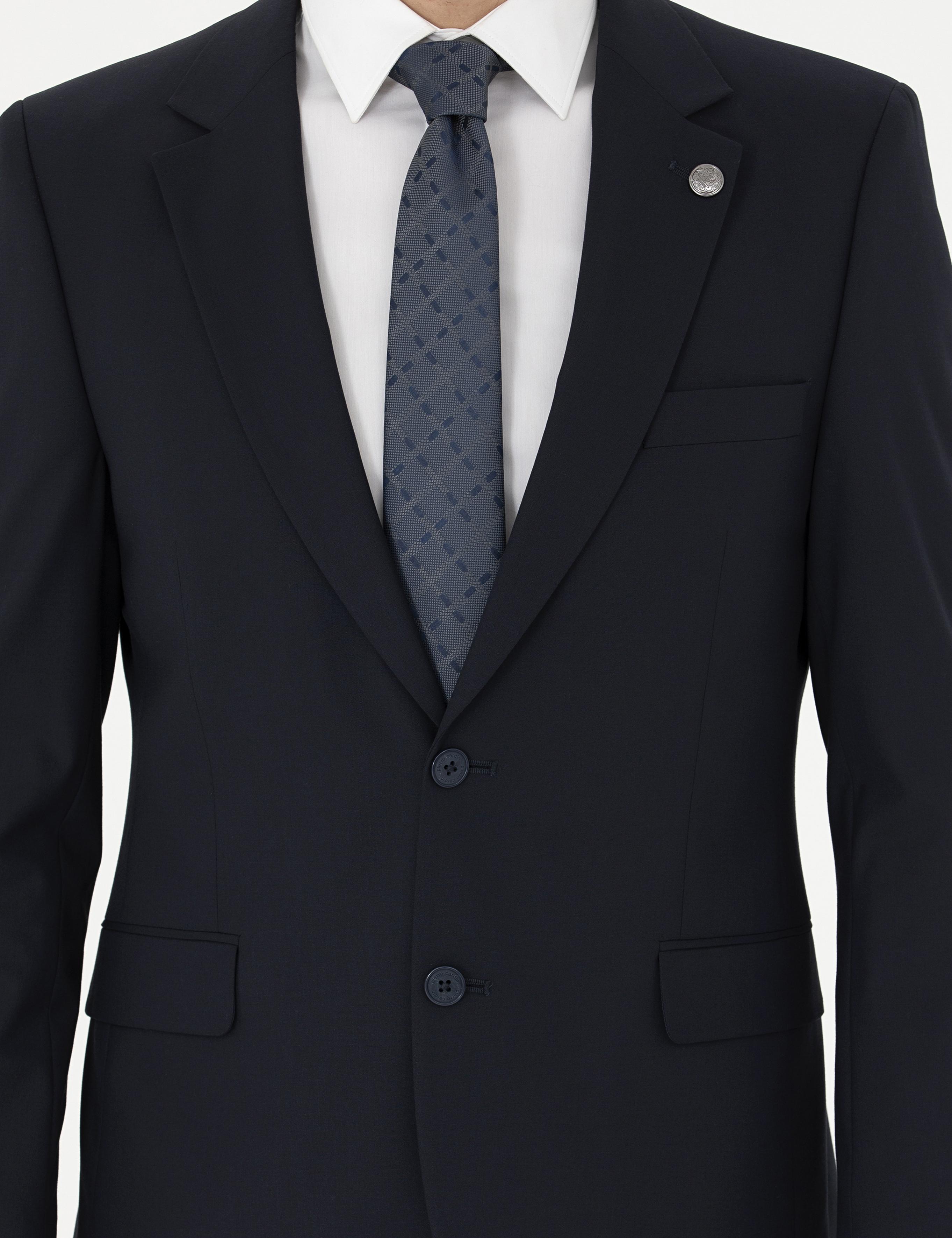 Lacivert Slim Fit Takım Elbise