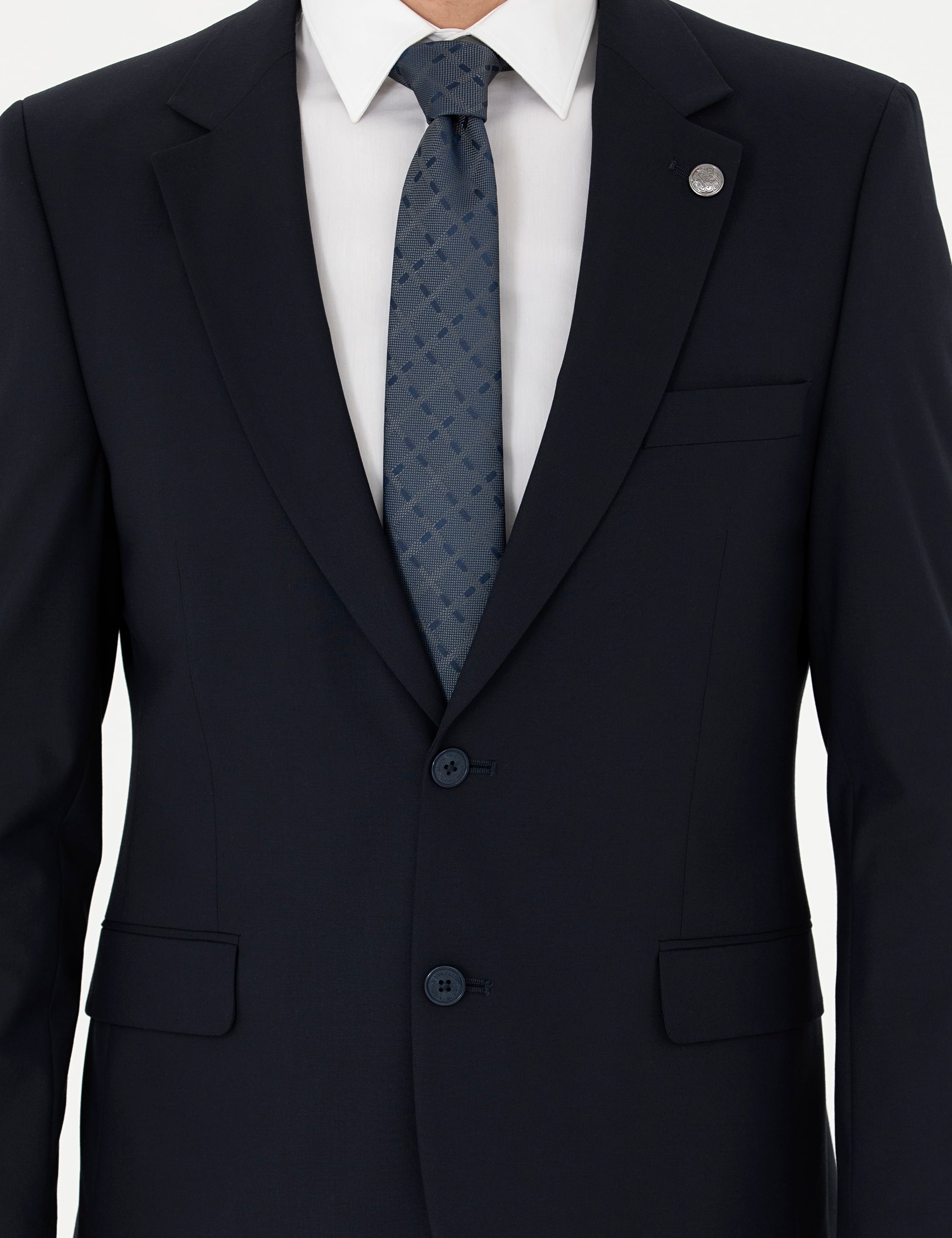 Lacivert Slim Fit Takım Elbise - Image 6