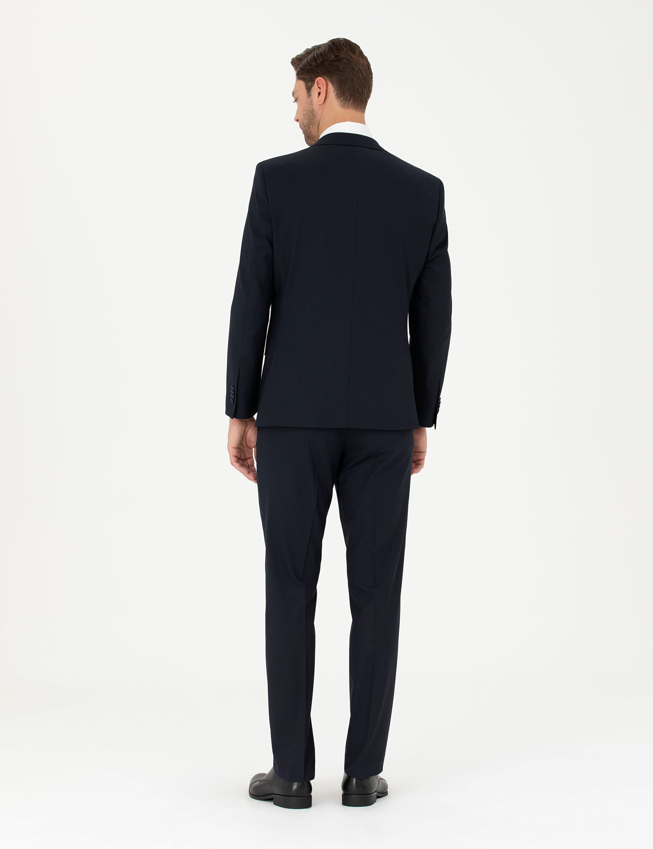 Lacivert Slim Fit Takım Elbise - Image 5