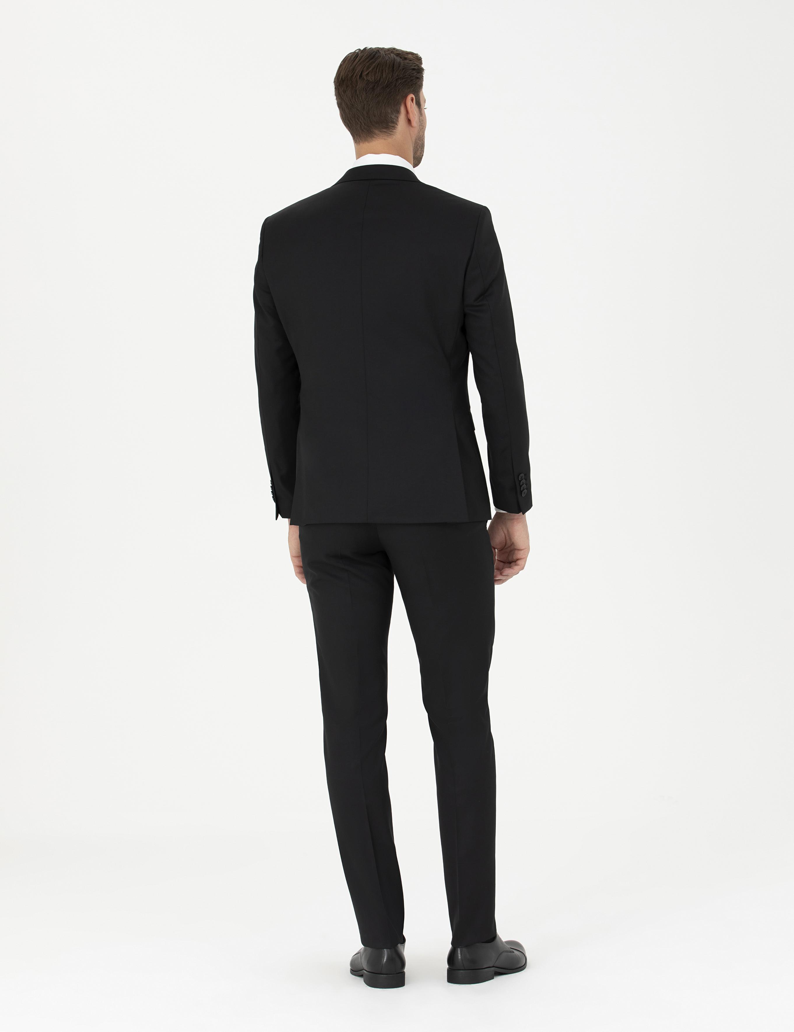 Siyah Slim Fit Takım Elbise