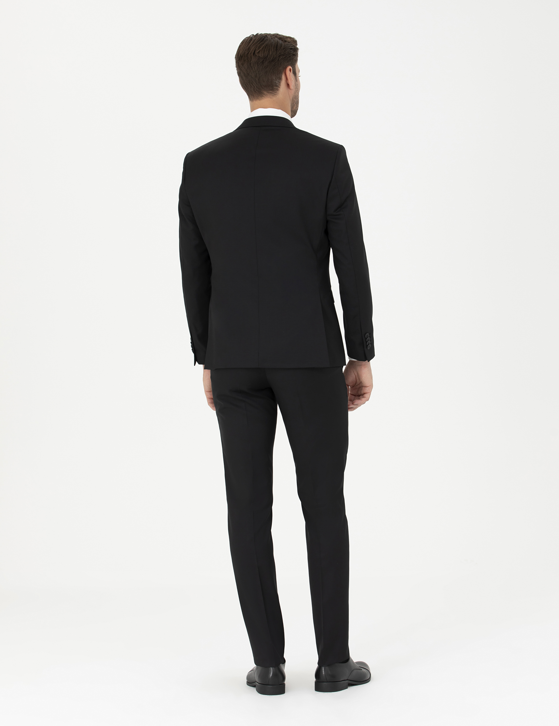 Siyah Slim Fit Takım Elbise - Image 5
