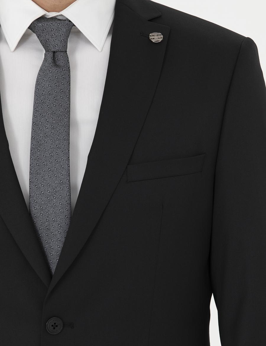 Siyah Slim Fit Takım Elbise