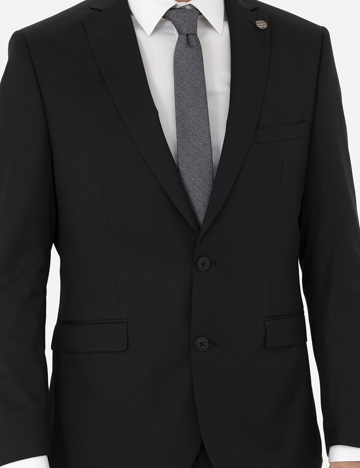 Siyah Slim Fit Takım Elbise - 50291629026