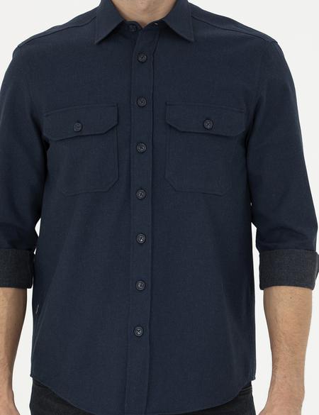 Lacivert Regular Fit Uzun Kollu Gömlek - 50277748010