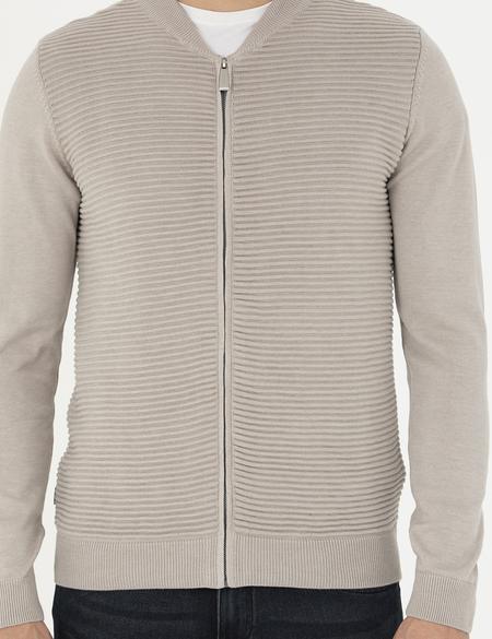 Kum Melanj Regular Fit Triko Hırka - 50284164006