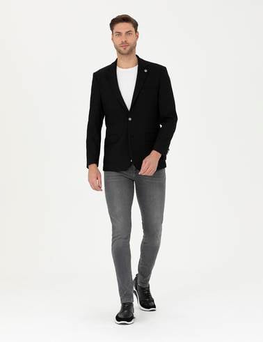Siyah Slim Fit Ceket