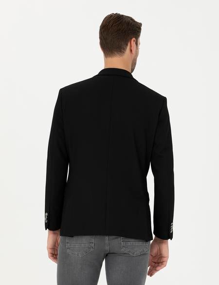 Siyah Slim Fit Ceket - 50285094008