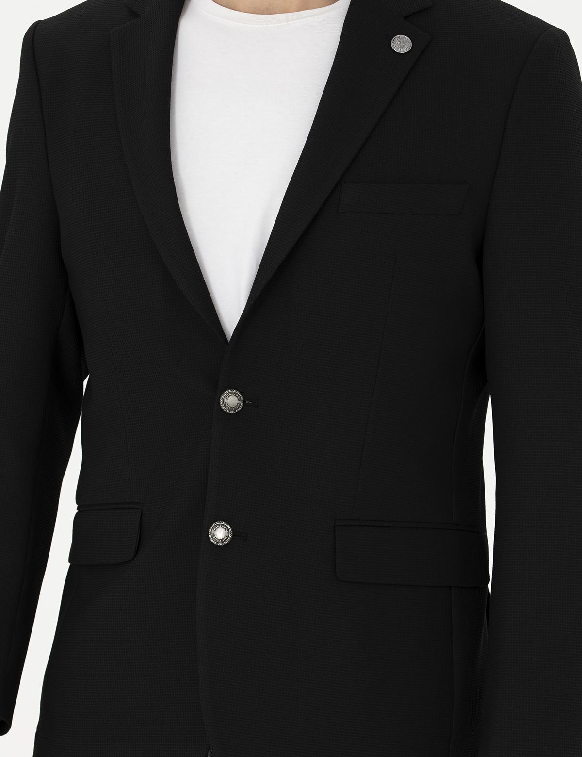 Siyah Slim Fit Ceket - 50285094008