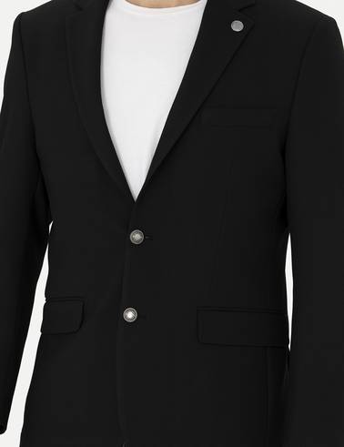 Siyah Slim Fit Ceket