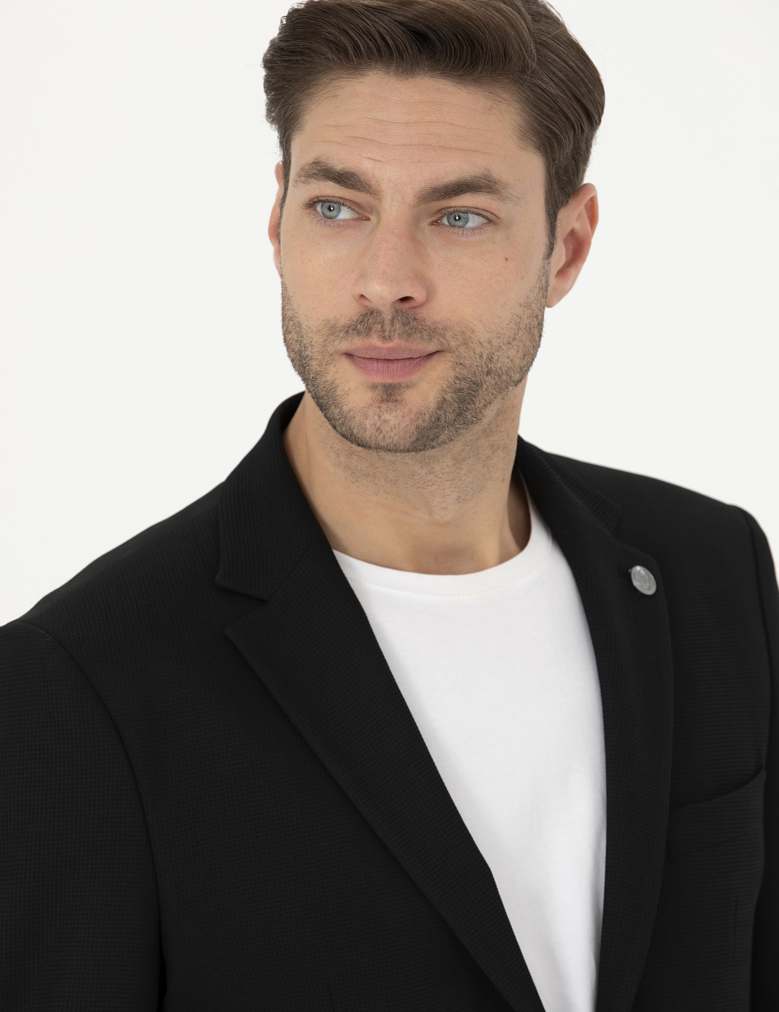 Siyah Slim Fit Ceket