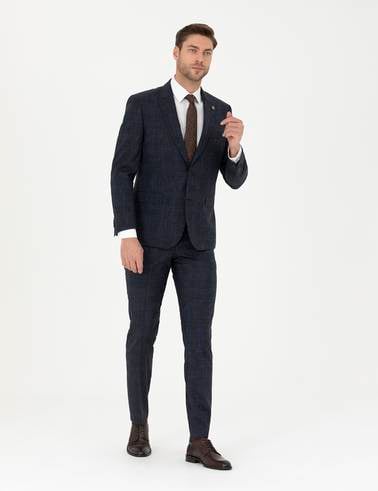 Lacivert Slim Fit Takım Elbise