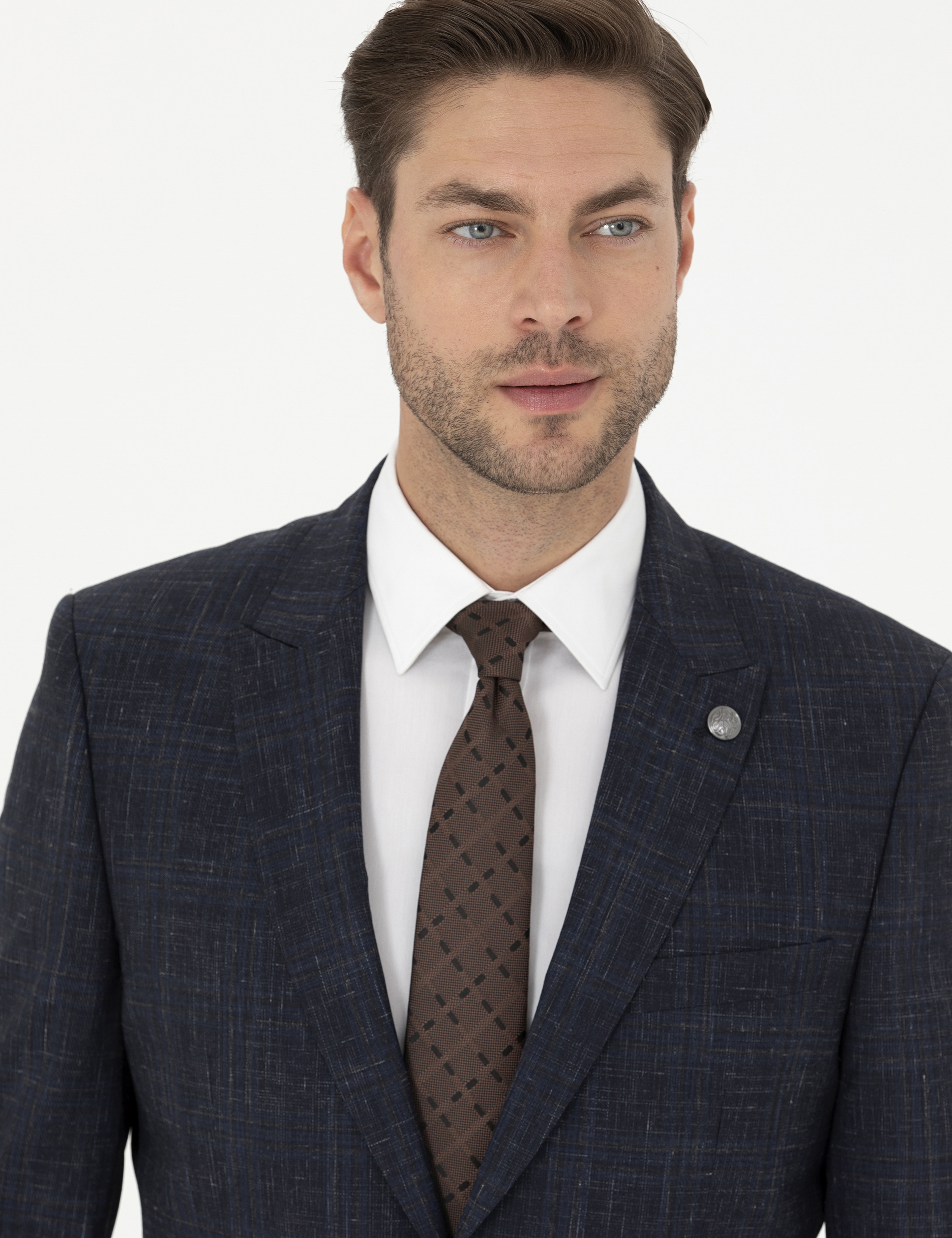 Lacivert Slim Fit Takım Elbise - Image 3