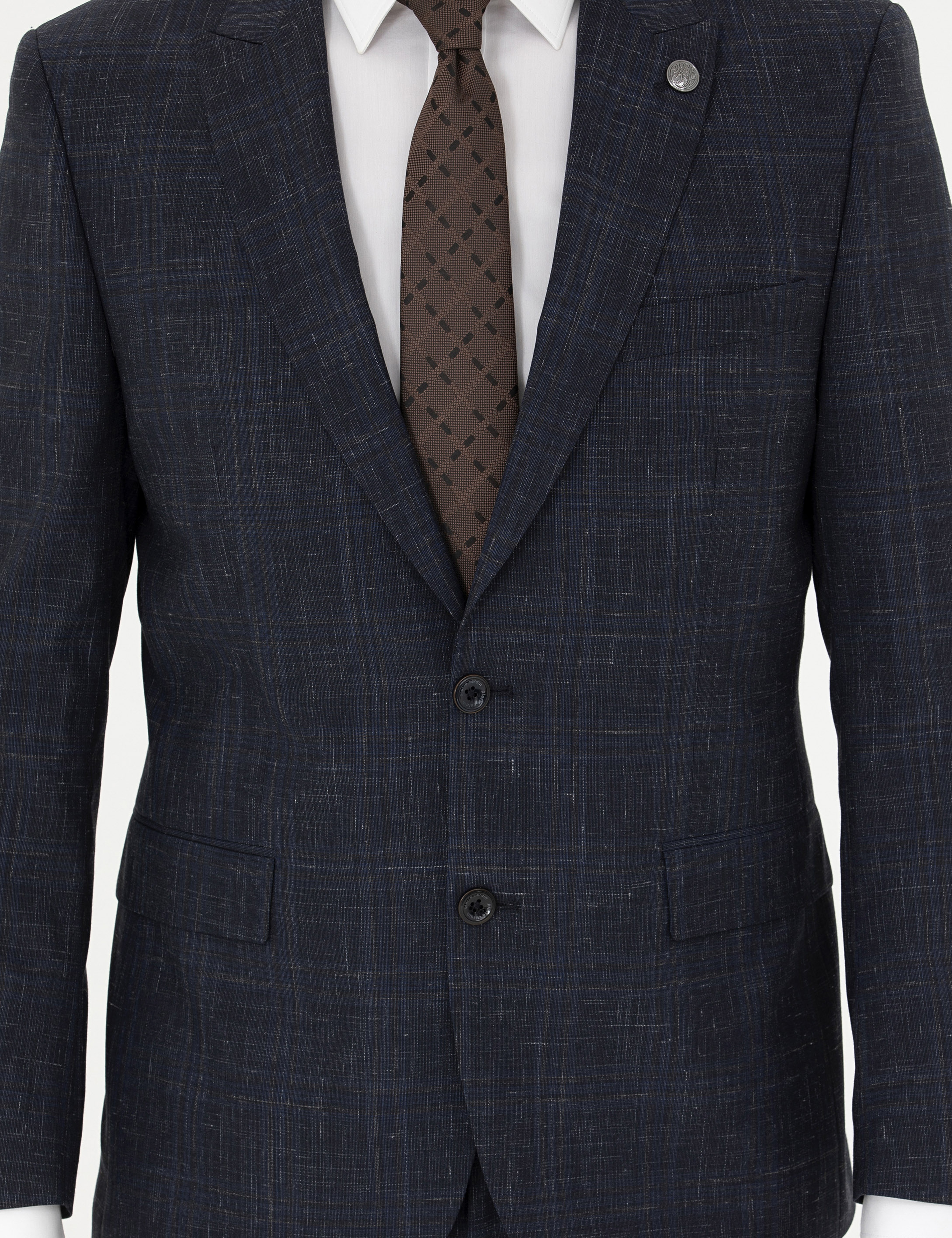 Lacivert Slim Fit Takım Elbise - Image 6