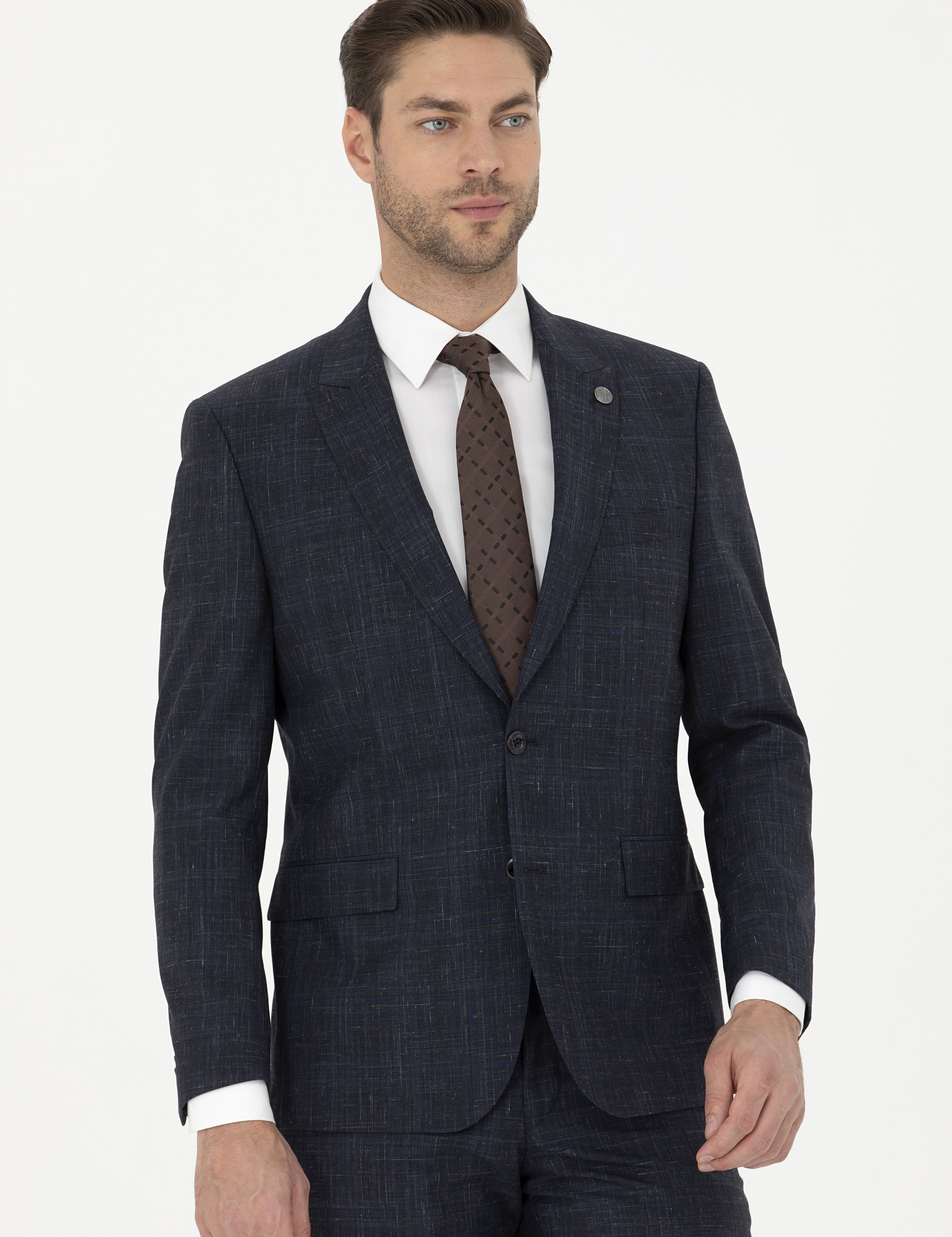 Lacivert Slim Fit Takım Elbise - Image 2