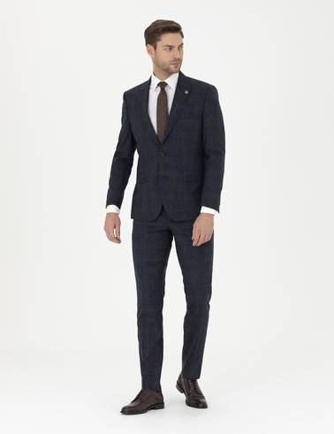 Lacivert Slim Fit Takım Elbise