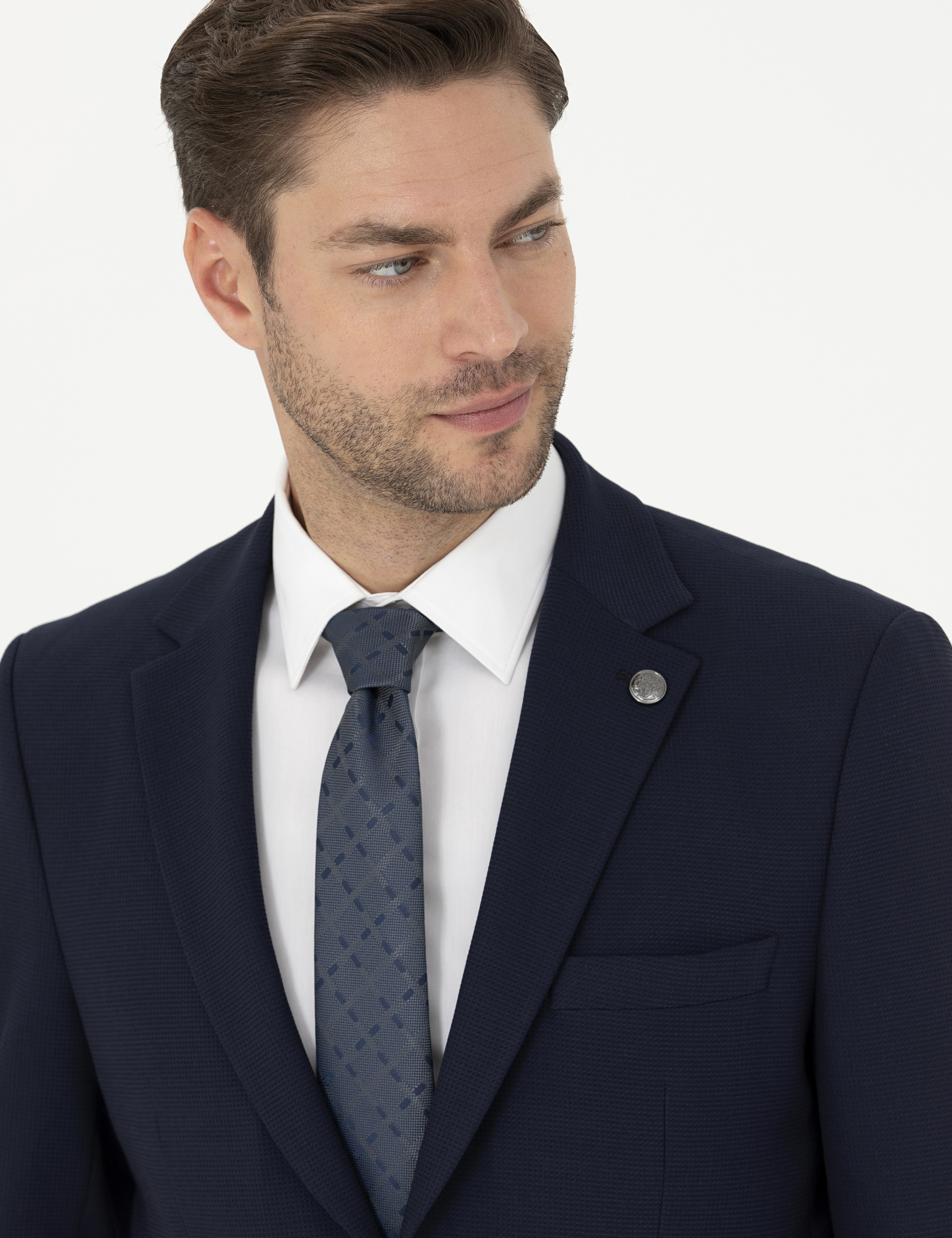 Lacivert Slim Fit Ceket