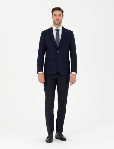 Lacivert Slim Fit Ceket