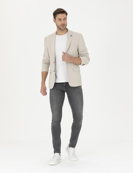 Bej Slim Fit Ceket - 50285094074