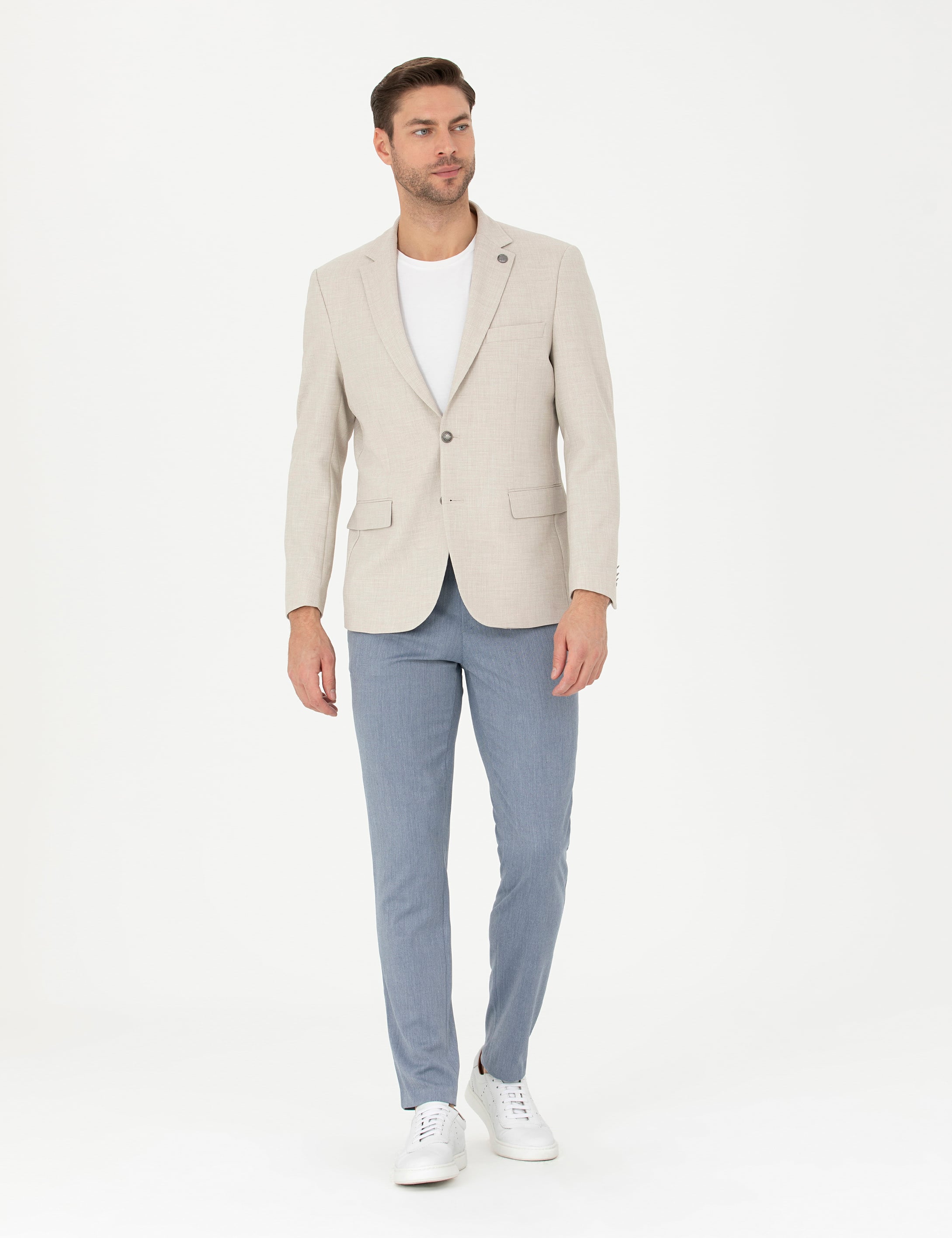 Açık Mavi Klasik Jogger Pantolon