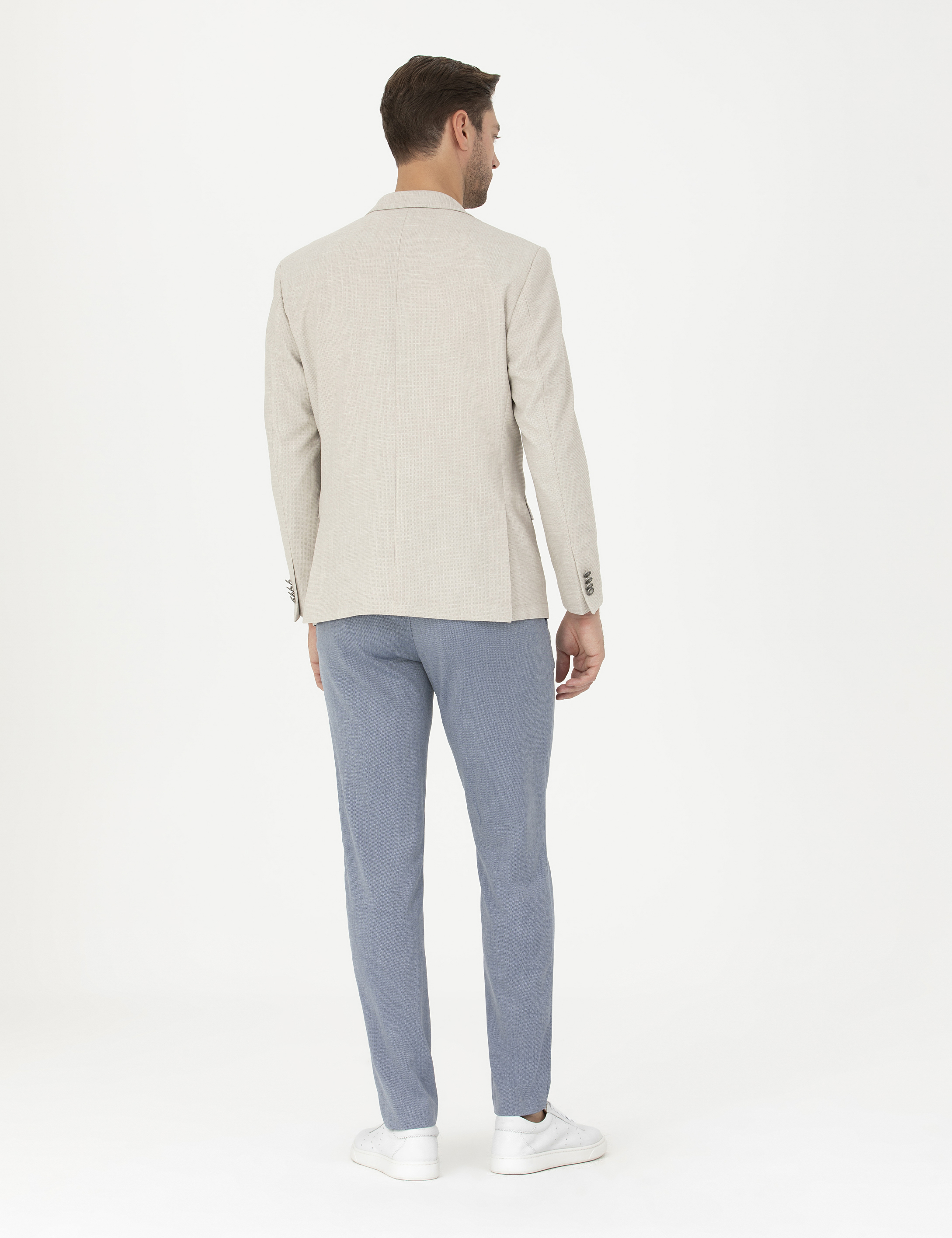 Açık Mavi Klasik Jogger Pantolon - Image 4