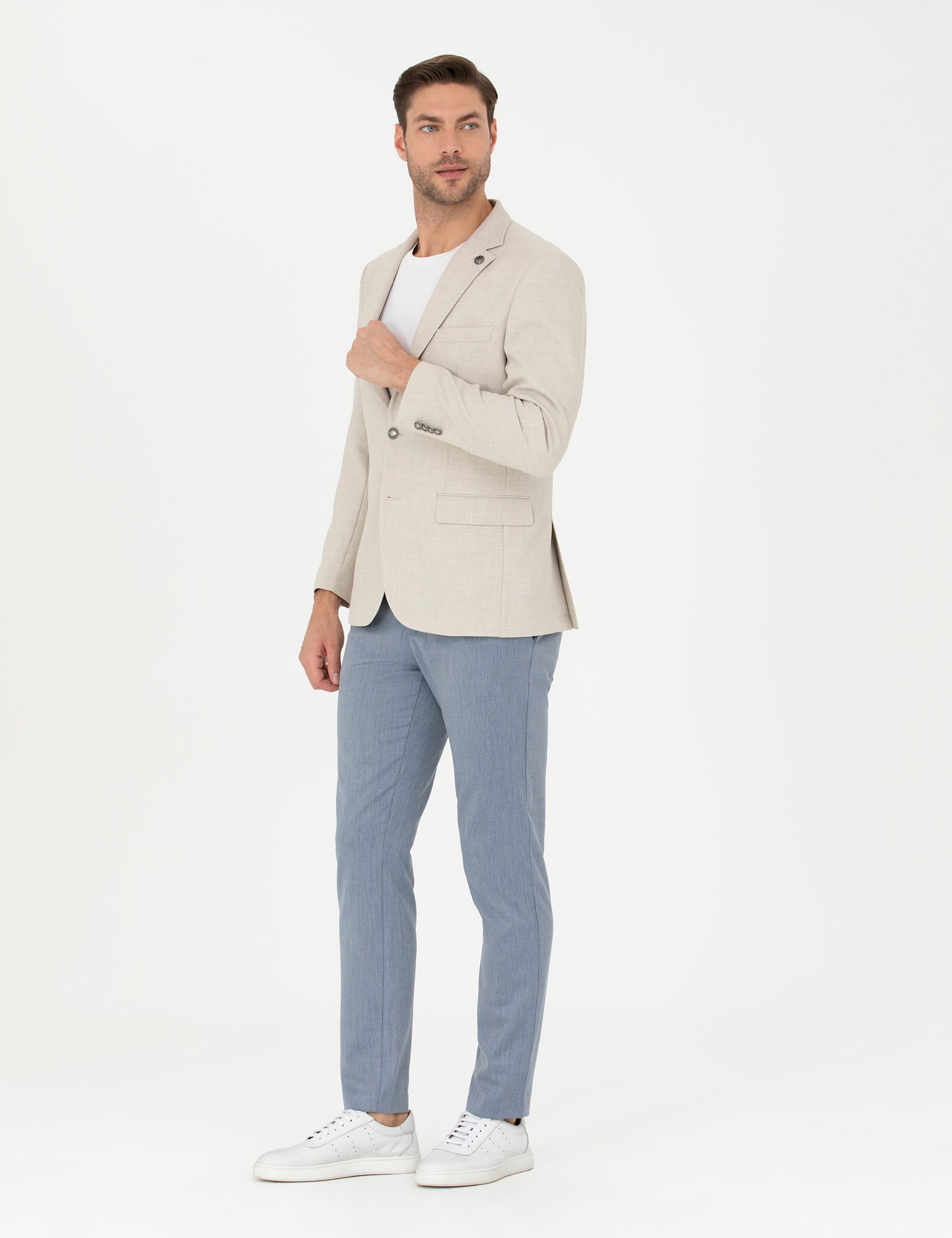 Açık Mavi Klasik Jogger Pantolon
