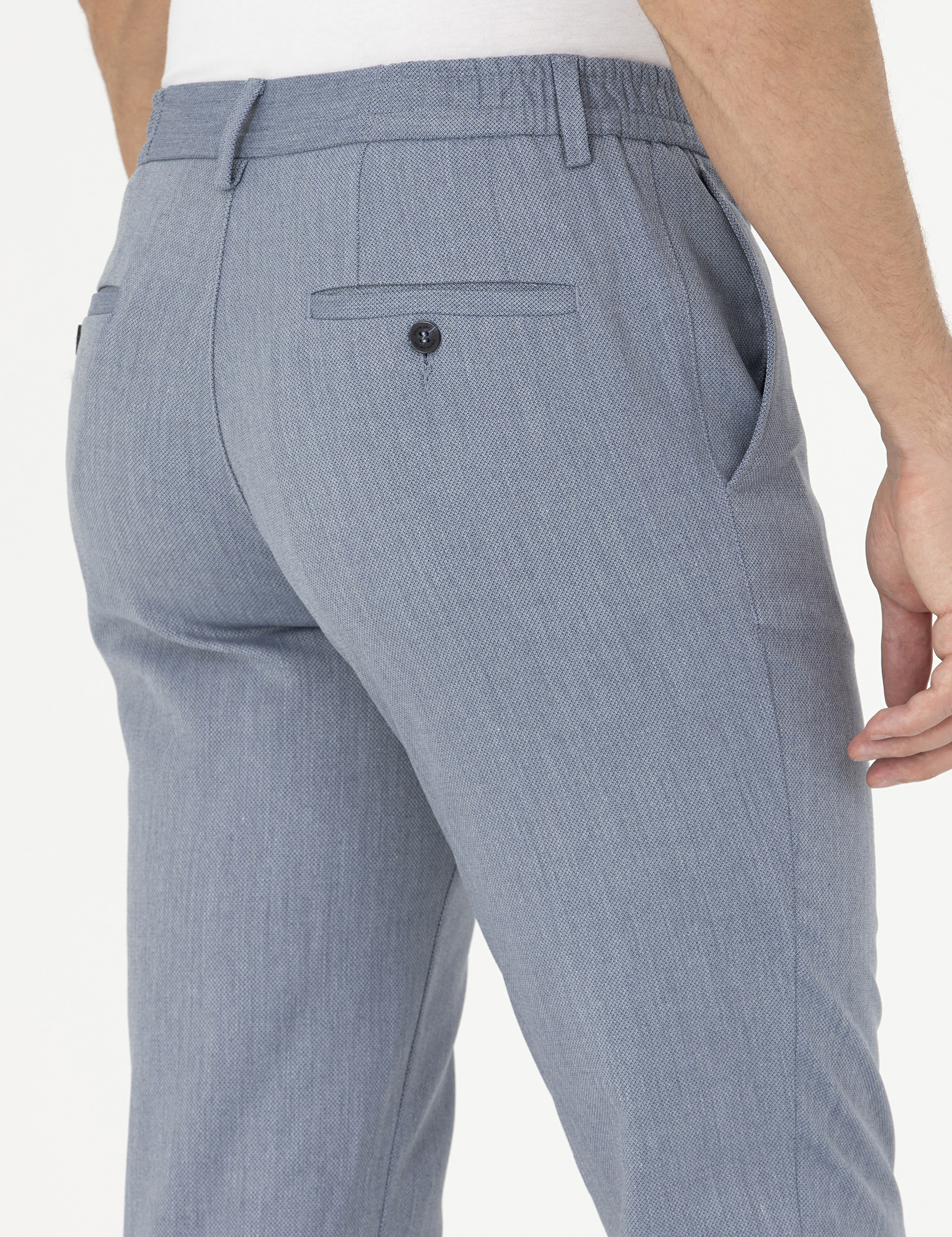 Açık Mavi Klasik Jogger Pantolon - Image 7