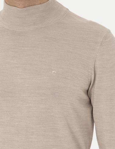 Taş Slim Fit Yarım Balıkçı Yaka Yün Karışımlı Basic Triko Kazak