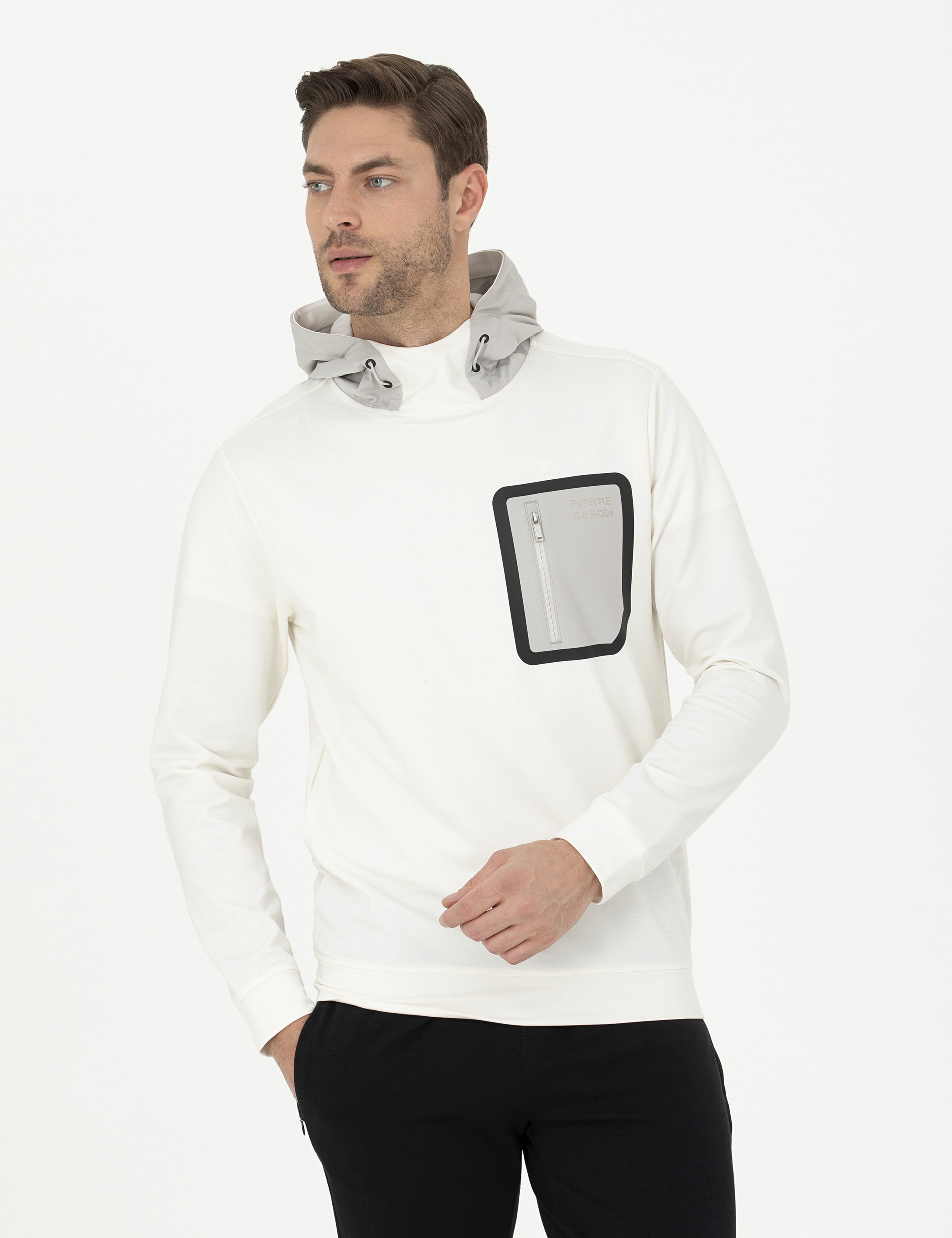 Ekru Regular Fit Sweatshirt