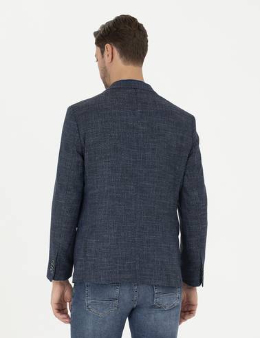 Lacivert Slim Fit Ceket