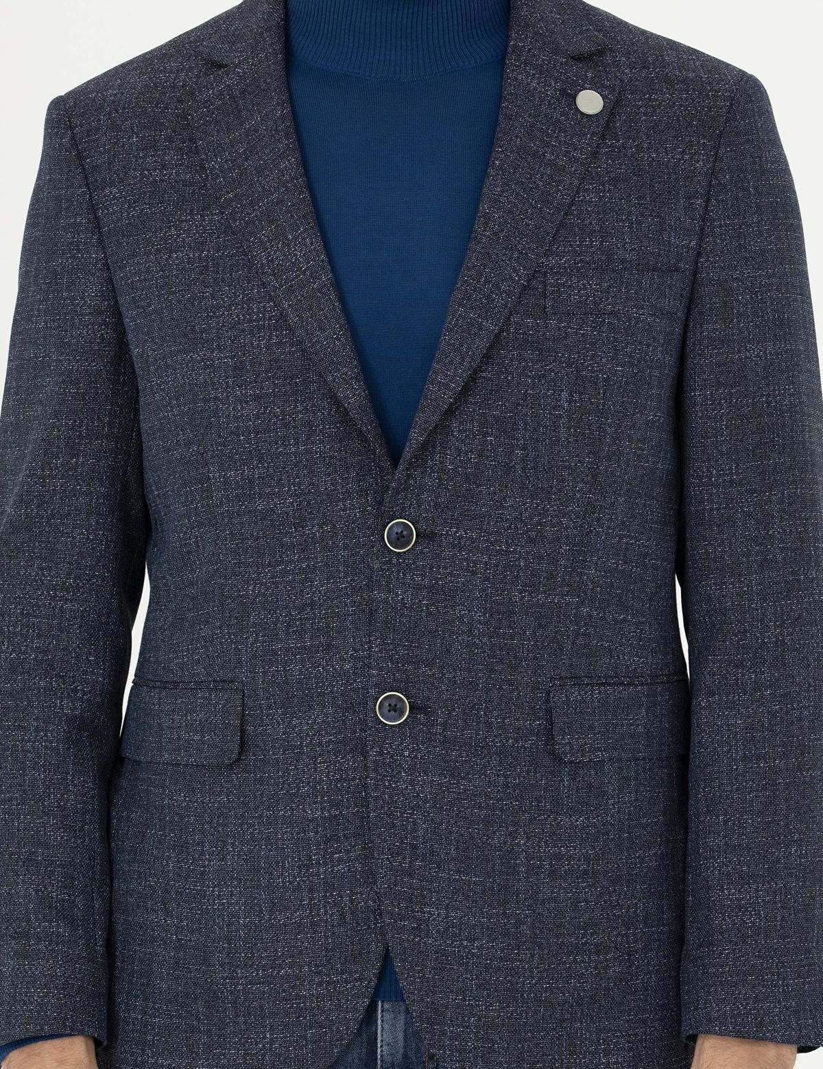 Lacivert Slim Fit Ceket - 50288523053