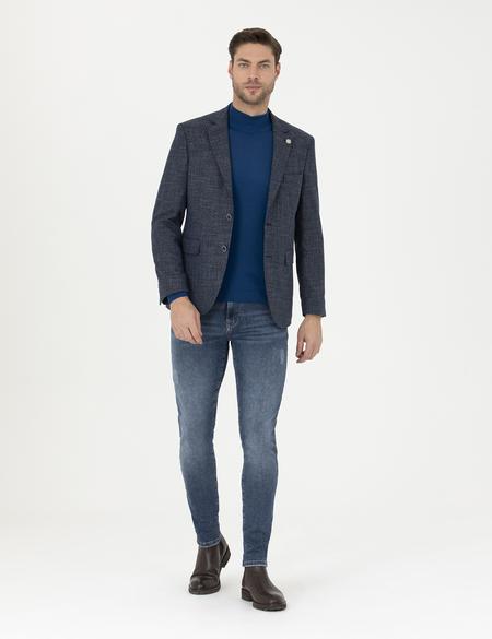 Lacivert Slim Fit Ceket - 50288523053