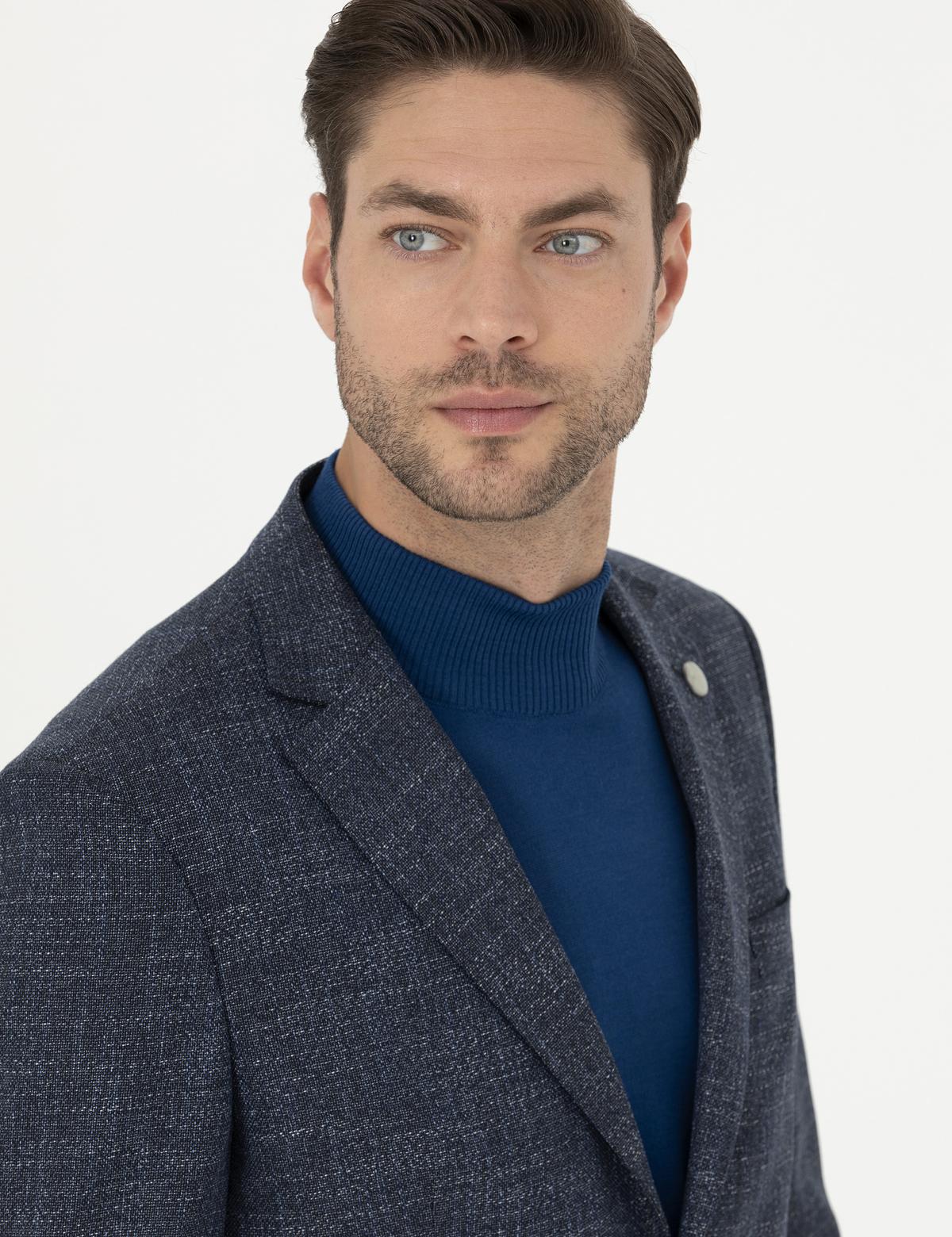 Lacivert Slim Fit Ceket - 50288523053