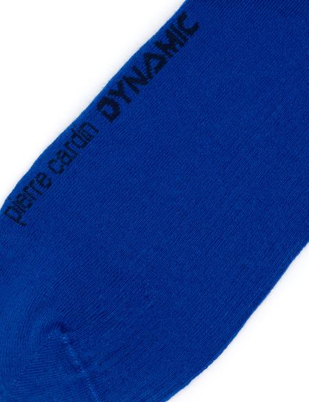 Erkek Pamuk Karışımlı Mavi Soket Desenli Çorap - 50280817002