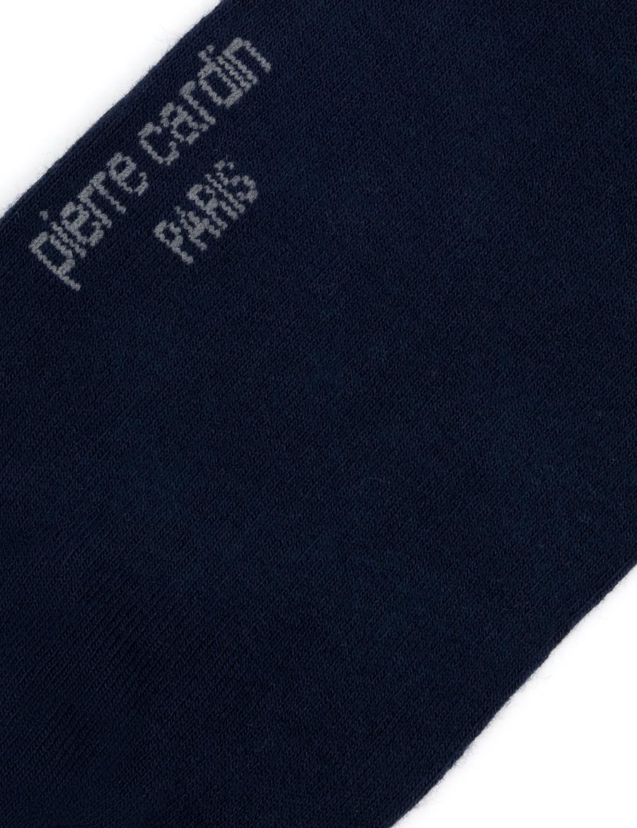 Erkek Bambu Karışımlı Lacivert Soket Desenli Çorap