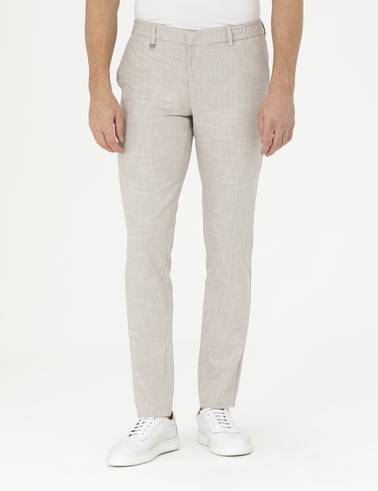 Bej Ex. Slim Fit Kumaş Pantolon