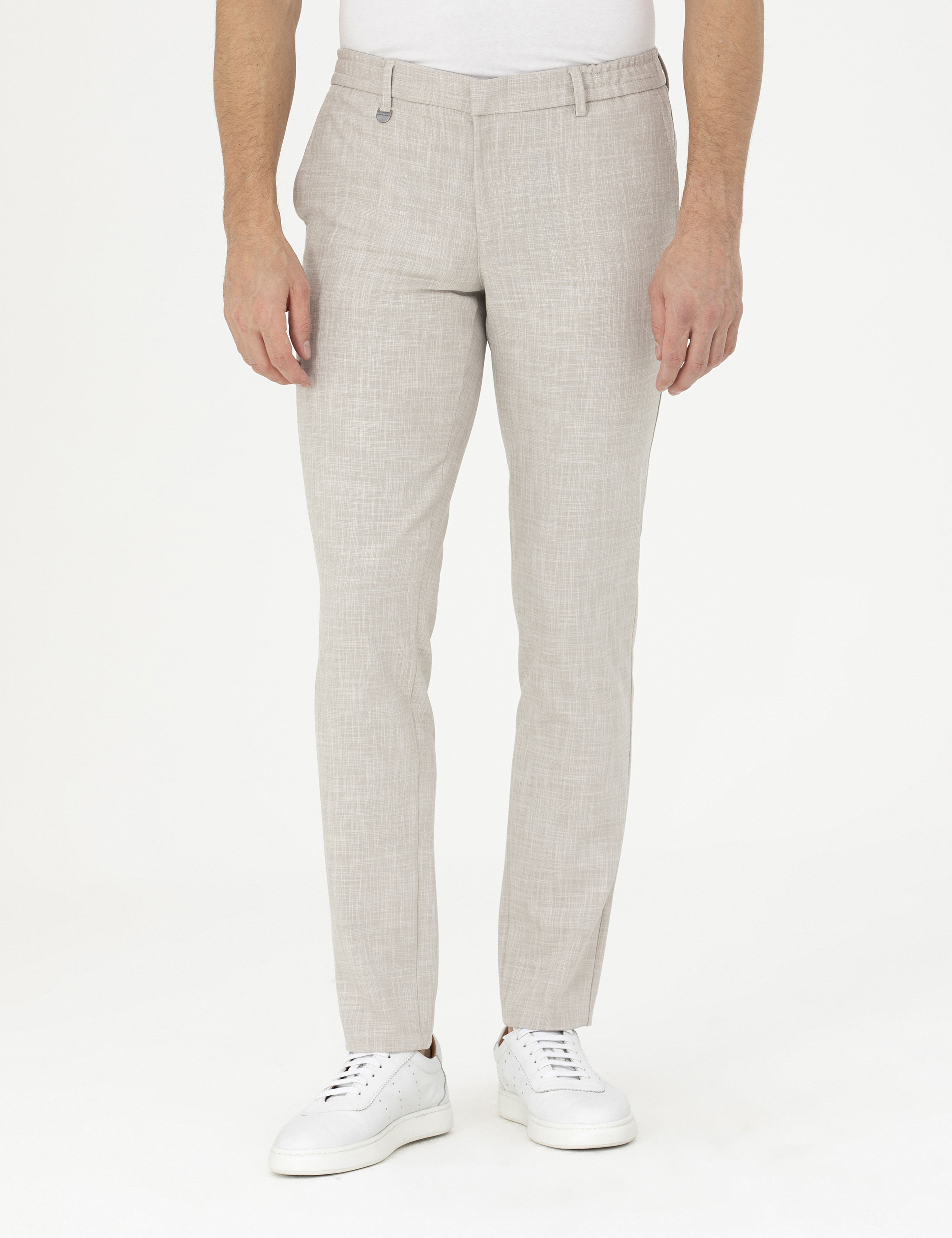 Bej Ex. Slim Fit Kumaş Pantolon - Image 2