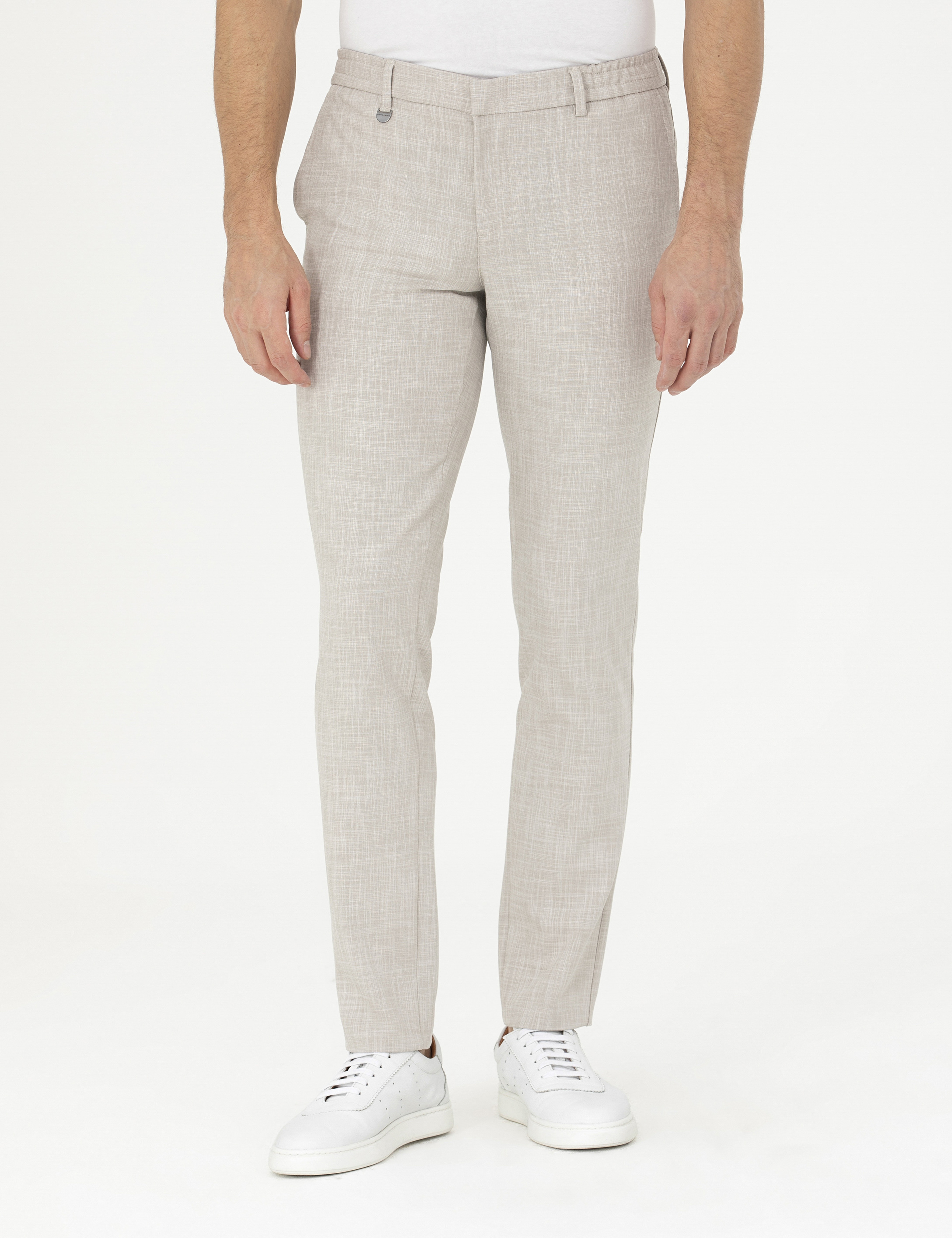 Bej Ex. Slim Fit Kumaş Pantolon