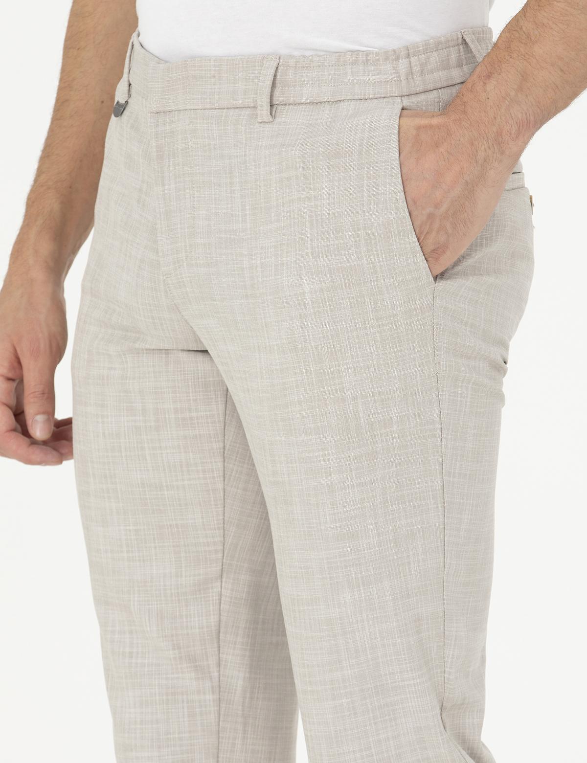 Bej Ex. Slim Fit Kumaş Pantolon - 50285855006