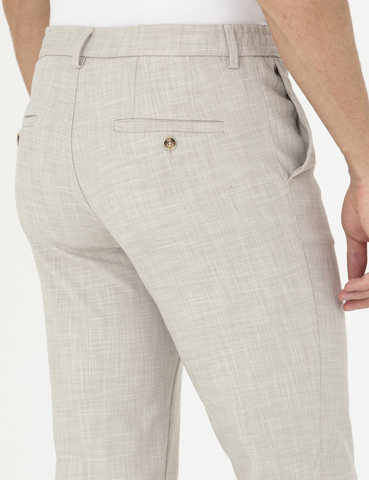 Bej Ex. Slim Fit Kumaş Pantolon - 50285855006