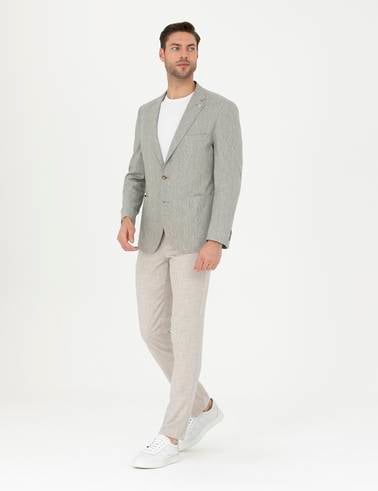 Bej Ex. Slim Fit Kumaş Pantolon