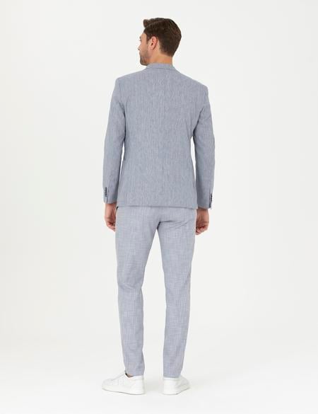 Açık Mavi Ex. Slim Fit Kumaş Pantolon - 50285855081