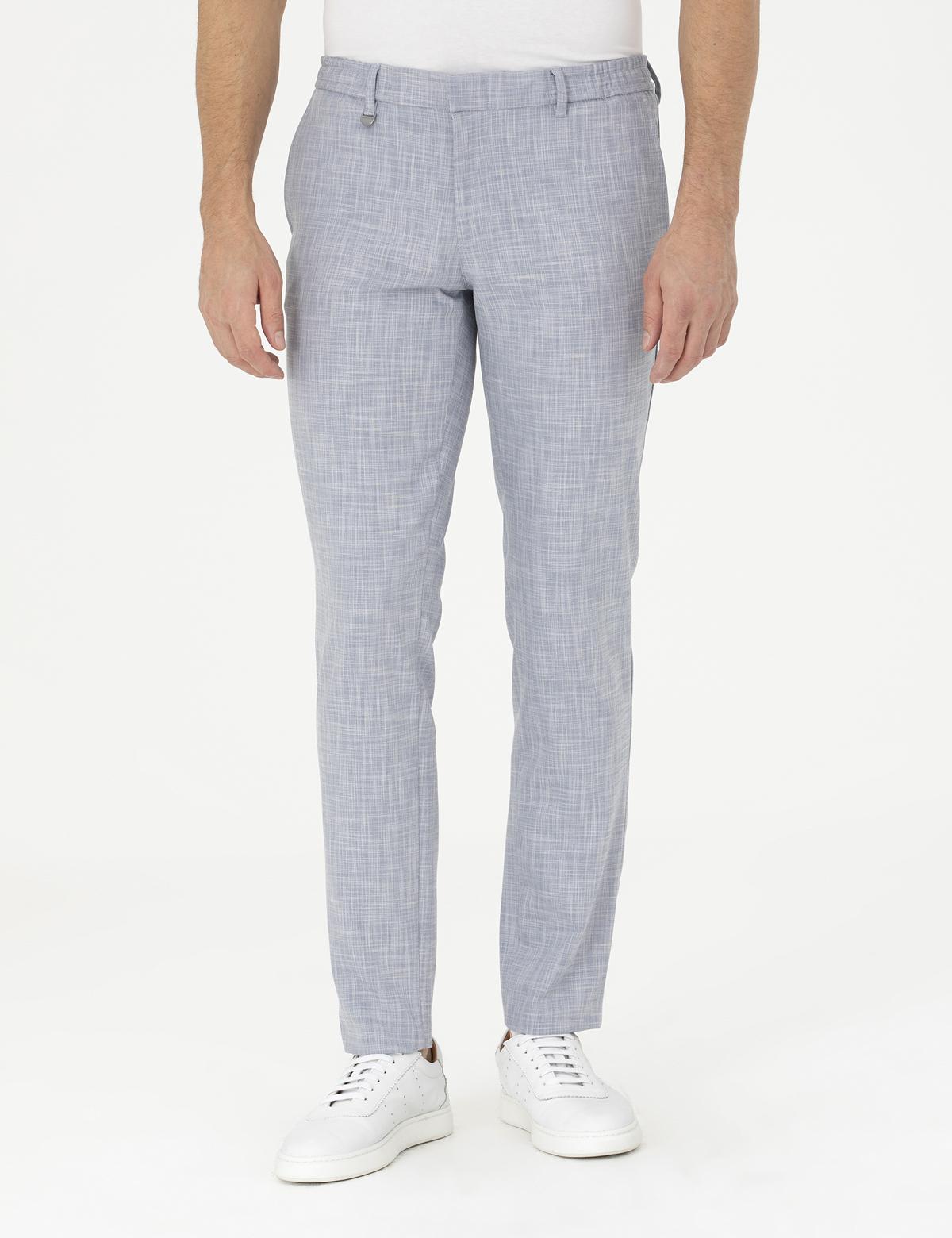 Açık Mavi Ex. Slim Fit Kumaş Pantolon - 50285855081