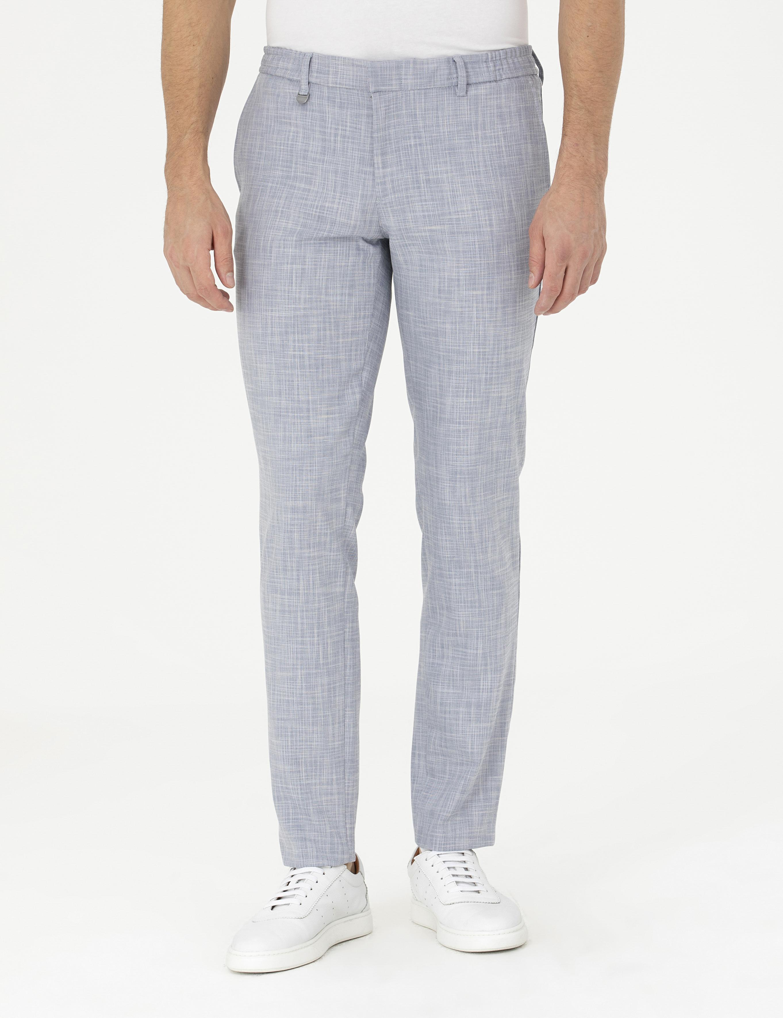 Açık Mavi Ex. Slim Fit Kumaş Pantolon