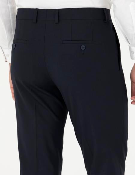 Lacivert Slim Fit Kumaş Pantolon - 50291435036