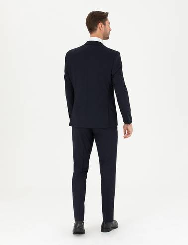 Lacivert Slim Fit Kumaş Pantolon