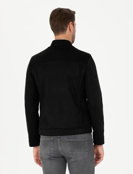 Siyah Suni Deri Ceket - 50291002001